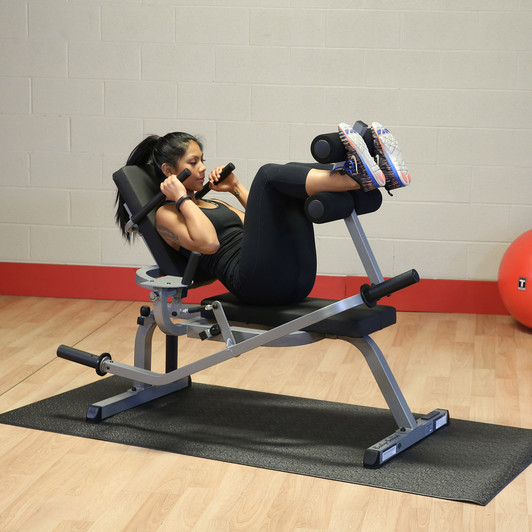 Ab Crunch/Knee Raise finish on the Body-Solid Horizontal Ab Bench