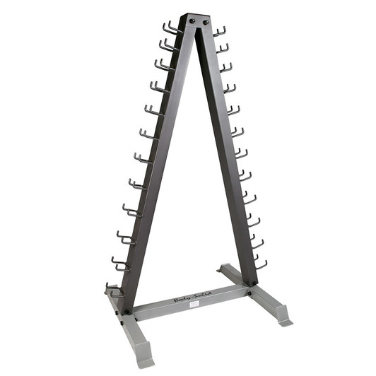 Body-Solid Vinyl Dumbbell and GDR24 Rack Package