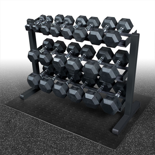 Body-Solid 550 lb. Rubber Dumbbell Package