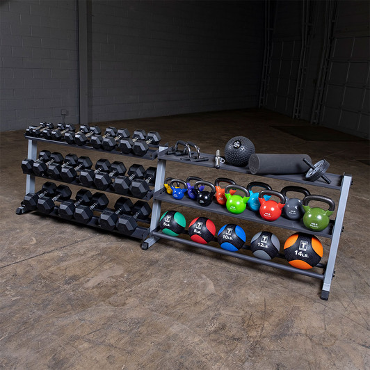 Body-Solid - Dumbell Rack, 3 tier Horizontal – Weight Room