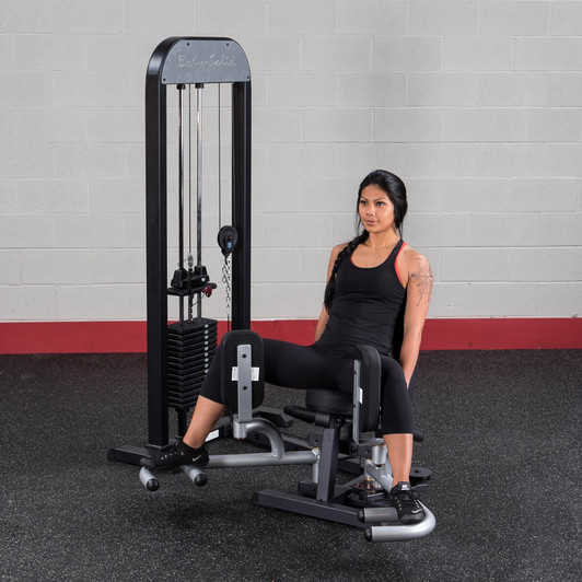 Adductions finish on the Body-Solid Pro Select GIOT-STK Inner Outer Thigh Machine 210 lb. Stack