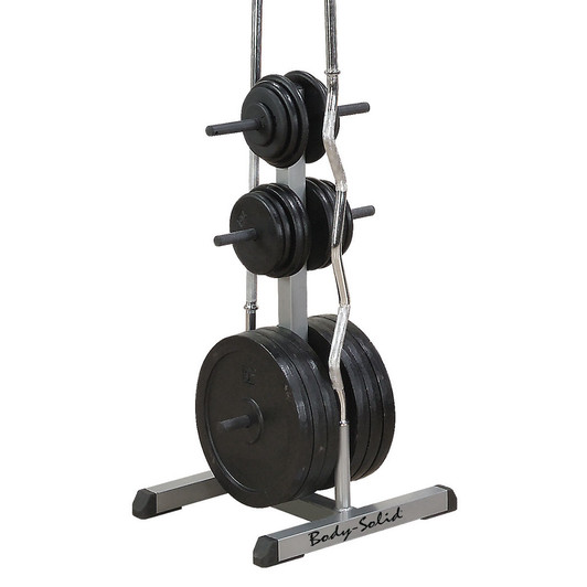 Body-Solid Weight Plate Tree & Bar Holder with optional Bars and Weights