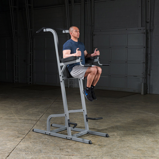 Knee Raises on the Body-Solid Vertical Knee Raise and Pull Up