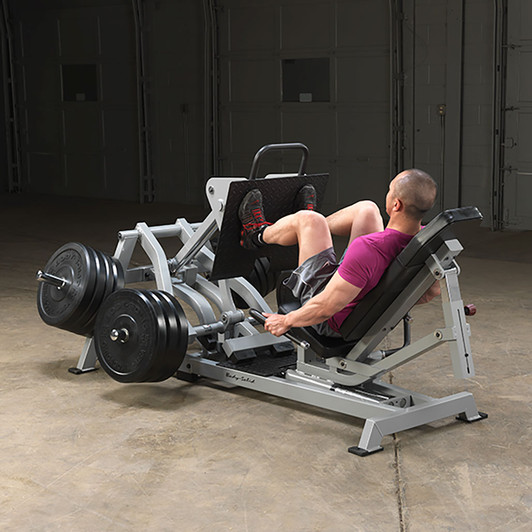 Leg Press on the Pro ClubLine LVLP Leverage Horizontal Leg Press by Body-Solid
