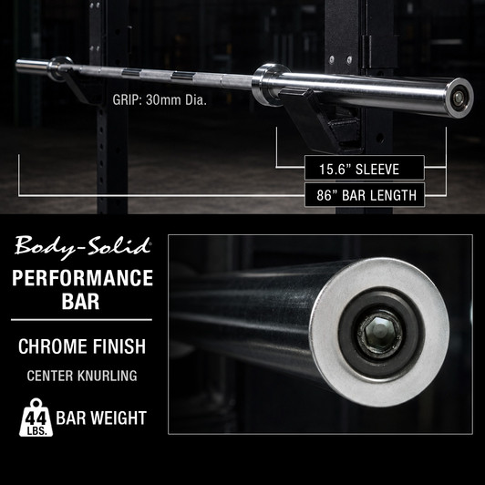 Body-Solid Performance Olympic Barbell – 7 ft. Black OB86B - Barbells