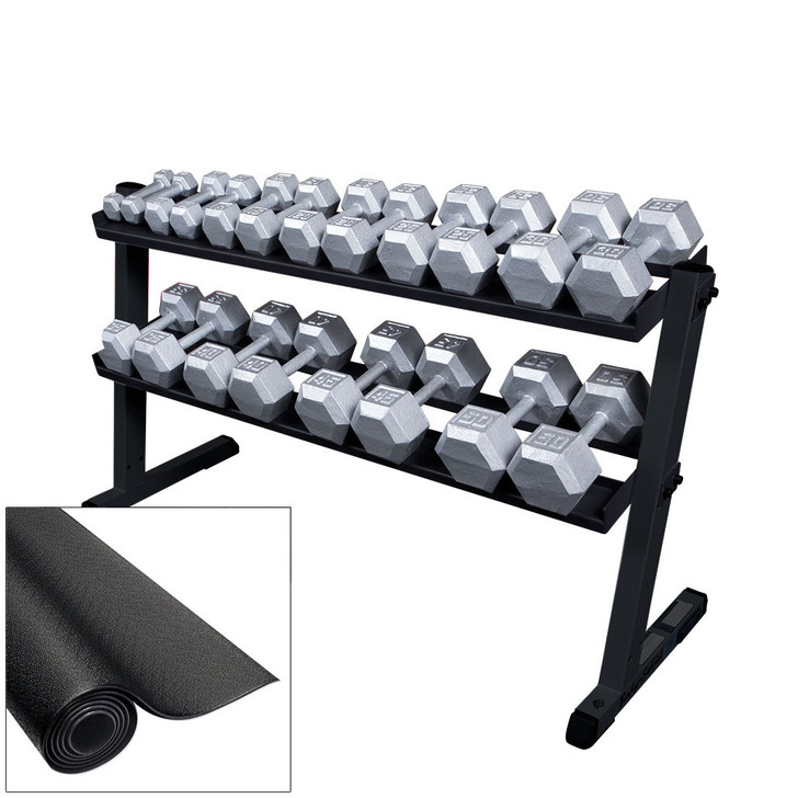 Dumbbell set 2025 and rack