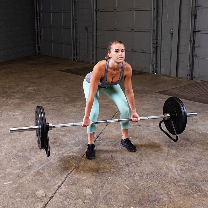 Deadlifts with Body-Solid Tools Bar Stand