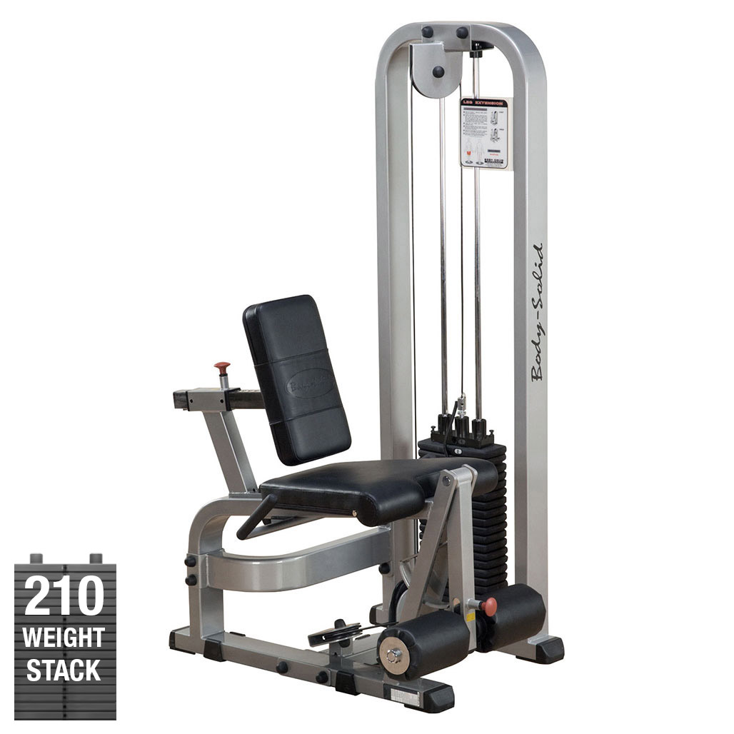 Body-Solid Pro Clubline SLE200G/2 Leg Extension Machine, Chrome