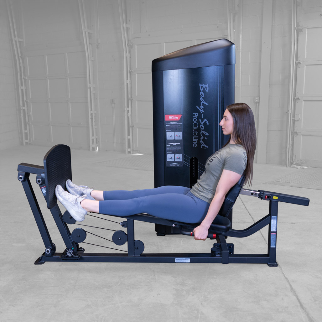 Body-Solid Pro ClubLine Series 2 Leg Calf Press 210 lb. Weight Stack