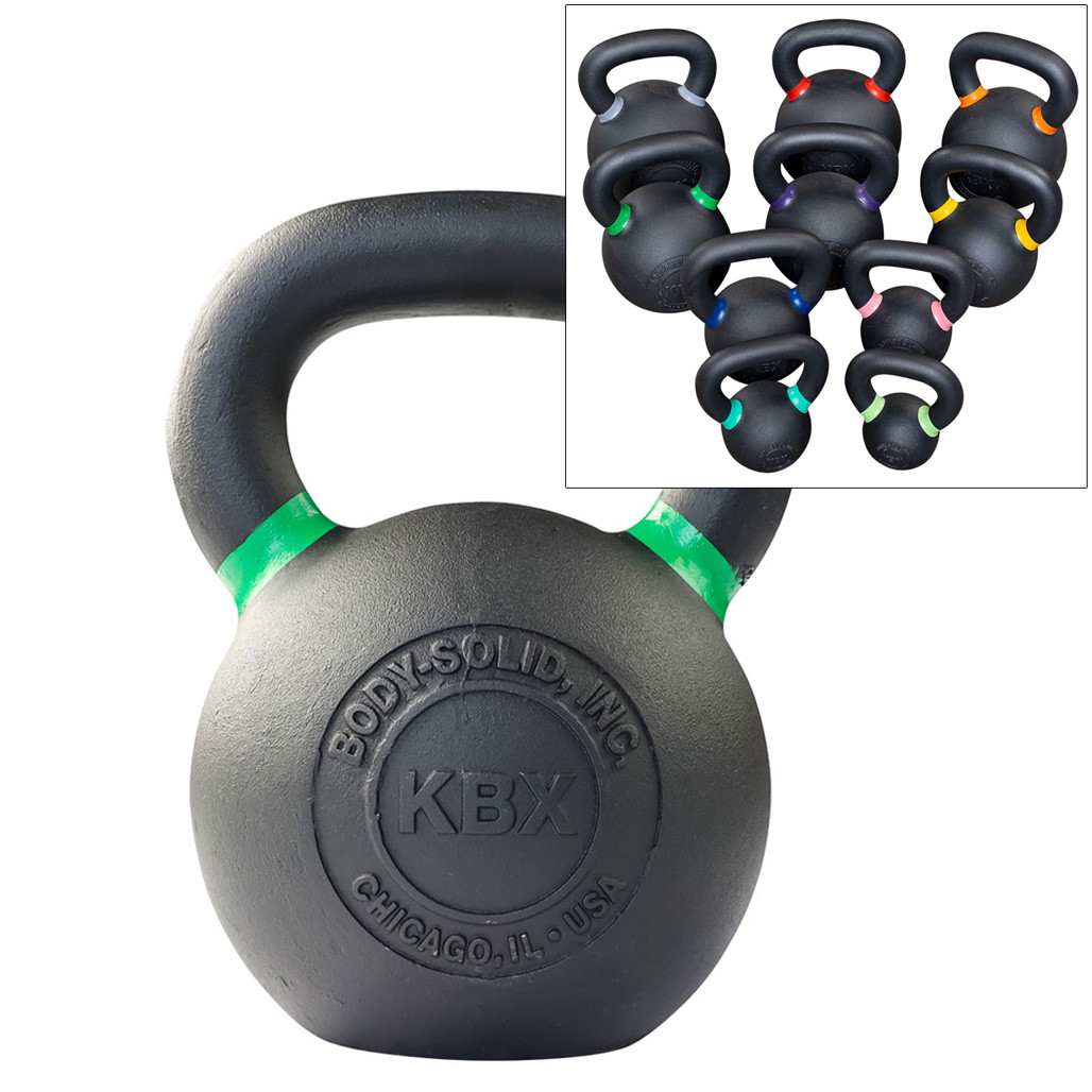Body-Solid Training Kettlebells and Sets, from 4 to 36 kg.