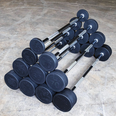 Body-Solid Tools Fixed Weight Straight Barbells, from 20 to 110 lb