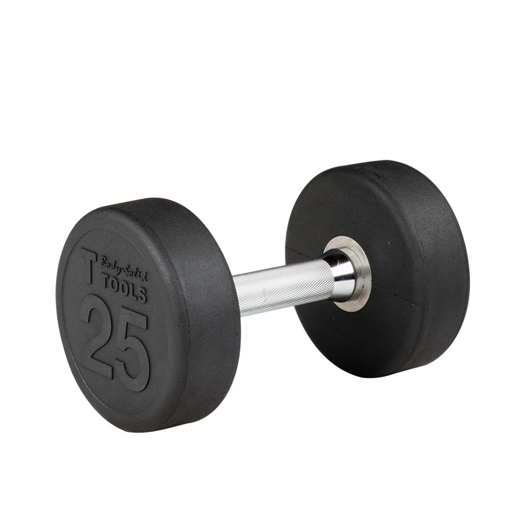 Body-Solid Premium Round Rubber Dumbbells, from 5 to 100 lb. - Picture 9 of 161