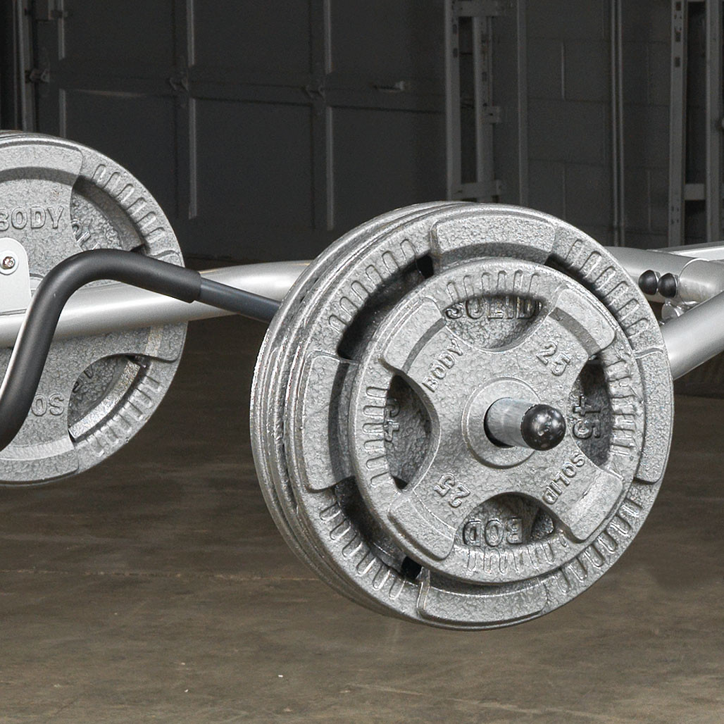 Body-Solid Gray Grip Cast Iron Olympic Plates 2.5, 5, 10, 25, 35, 45 lb. - Picture 3 of 49