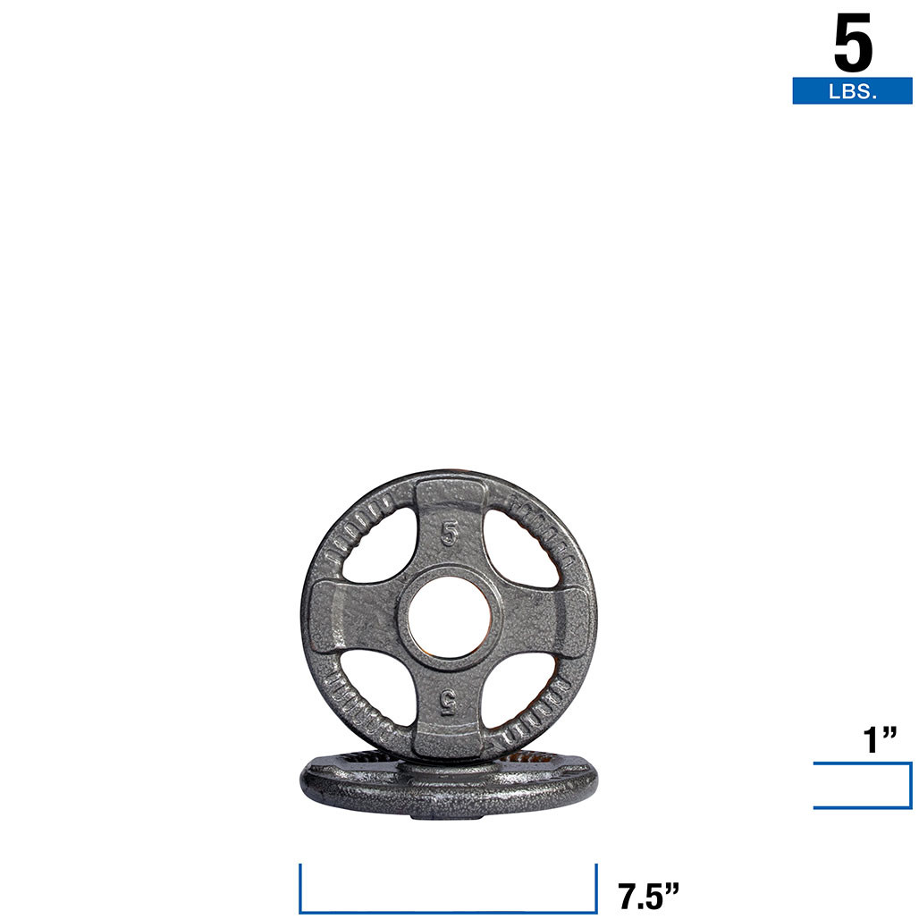 Body-Solid Gray Grip Cast Iron Olympic Plates 2.5, 5, 10, 25, 35, 45 lb. - Picture 9 of 49