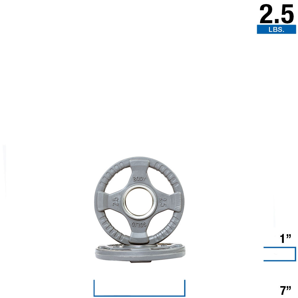 Body-Solid Olympic Color Grip Weight Plates 2.5, 5, 10, 25, 35, 45 lb. - Picture 9 of 49
