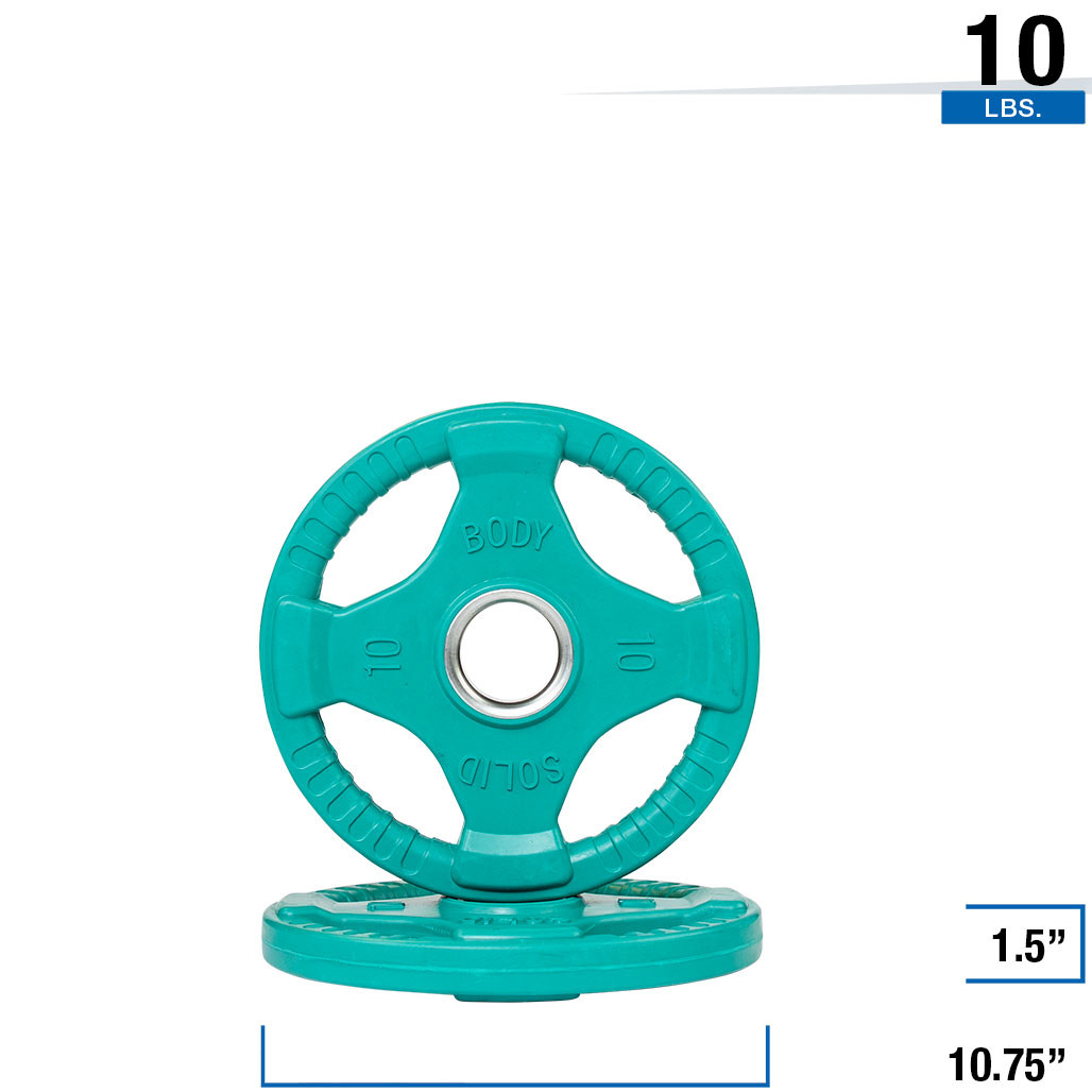 Body-Solid Olympic Color Grip Weight Plates 2.5, 5, 10, 25, 35, 45 lb. - Picture 7 of 49