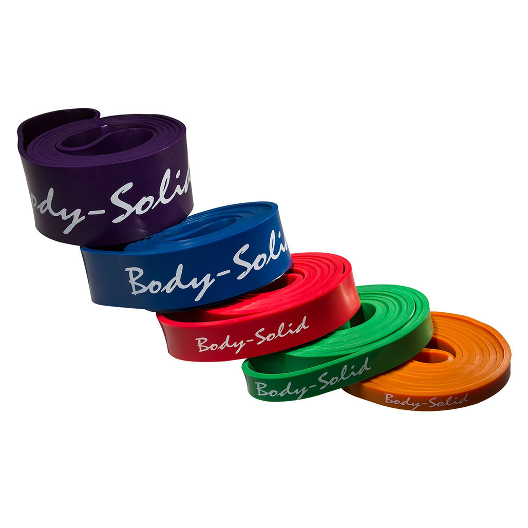 Body-Solid Tools Lifting Bands, in 5 Levels of Resistance