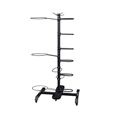Body-Solid Multi Accessory Storage Rack, Black