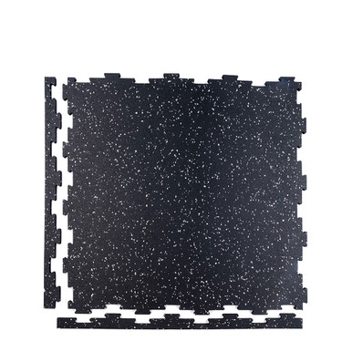 8' x 8' Interlocking Tile Mat, 9mm Thick RFHU79 - Rubber Mats Gym