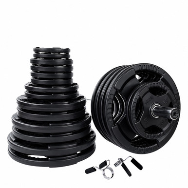 Body-Solid Rubber Grip Olympic Weight Sets with Bar & Collars, SHIPPING INCLUDED
