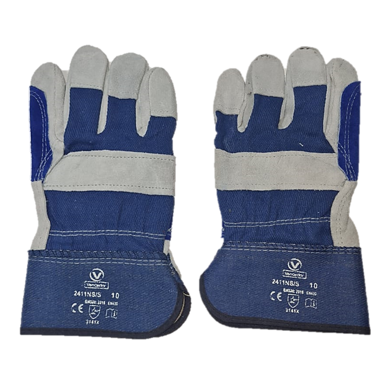  KGEZW - Guantes de trabajo de cuero para hombre, para