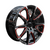 16 Inch x 4 Master Wheel Sidewinder Black Red Alloy Wheels