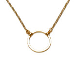 LA LOOP 805SG Designer Eyeglass Necklace 25" inch Loop: 30mm 14K Satin Gold Plate