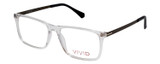 Vivid Designer Reading Eyeglasses 891 in Crystal/ Blue Light Filter + A/R Lenses