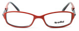 Front View of Emilio Pucci Designer Blue Light Blocking Reading Glasses EP5012-052 Havana 54mm