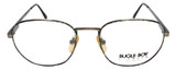 Front View of Bugle Boy Designer Blue Light Blocking Glasses Green Tortoise Havana Metal 48mm