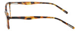 Side View of Eyebobs Not Tonight Designer Reading Eye Glasses in Light Tortoise Havana Brown Gold Crystal Ladies Cateye Full Rim Acetate 51 mm
