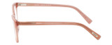 Side View of Eyebobs Sweetie Designer Reading Eye Glasses in Pink Crystal Blush Ladies Cateye Full Rim Acetate 54 mm