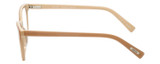 Side View of Eyebobs Sweetie Designer Reading Eye Glasses in Tan Taupe Brown Ladies Cateye Full Rim Acetate 54 mm