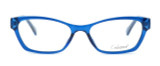 Front View of Enhance Optical Designer Blue Light Blocking Glasses 3903 in Cobalt Cateye 49mm