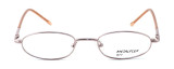 Front View of Calabria Kids Fit MetalFlex Designer Blue Light Blocking Glasses TT in Pink