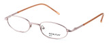 Profile View of Calabria Kids Fit MetalFlex Designer Blue Light Blocking Glasses TT in Pink