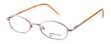 Profile View of Calabria Kids Fit MetalFlex Designer Blue Light Blocking Glasses XX in Pink