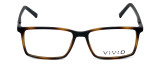 Front View of Calabria Viv Designer Blue Light Blocking Glasses 239 in Tortoise-Black 53mm