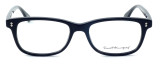 Front View of Ernest Hemingway Designer Blue Light Blocking Glasses H4617 in Black 52mm Square