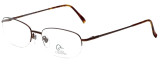 Profile View of Ducks Unlimited Designer Blue Light Blocking Glasses DU-120 in Bronze 55mm Oval