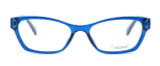 Front View of Enhance Optical Designer Progressive Lens Blue Light Glasses 3903 in Cobalt