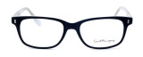 Front View of Ernest Hemingway Progressive Blue Light Glasses H4617 in Matte-Black-White 52mm