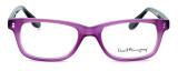 Front View of Ernest Hemingway Designer Progressive Blue Light Glasses H4617 Purple-Black 52mm