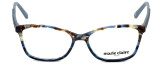 Front View of Marie Claire Designer Progressive Blue Light Glasses MC6209-BLA Blue Amber 52mm