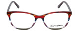 Front View of Marie Claire Progressive Blue Light Glasses MC6246-BST in Bordeaux Stripe 53mm