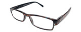 Profile View of Calabria Mira Square Designer Blue Light Blocking Glasses 50mm Swirl Multi-Color