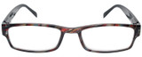 Front View of Calabria Mira Square Designer Blue Light Blocking Glasses 50mm Swirl Multi-Color