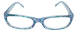 Front View of Calabria Dora Round&Oval Designer Progressive Blue Light Glasses 50 mm Blueberry