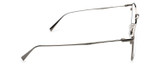 Side View of Levi's Timeless LV5000 Designer Blue Light Blocking Eyeglasses in Black Ruthenium Silver Unisex Square Full Rim Metal 52 mm