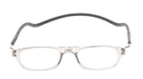 Snap Magnetic C3 Unisex Oval Blue Light Blocking Eyeglasses in Grey Crystal 52mm